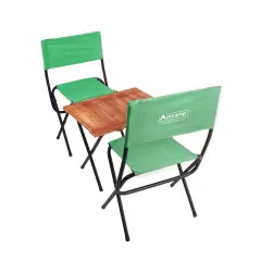 Ahşap Kamp Tabureli Masa Seti